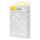 Кабель Baseus Superior Series (SUPERVOOC) Fast Charging Data Cable USB to Type-C 65W 1m White (CAYS000902) - зображення 2
