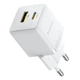Мережевий зарядний пристрій Baseus Palm Fast Charger C+U 20W EU Moon White (P10111608213-00) - зображення 5