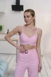 Женский костюм "Alessandra long" XS розовый - изображение 4