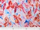 Ткань Шелк вискоза цветочные узоры, голубой с красным, пог. м. (с51, 2304043A, д2 цв3) - изображение 4