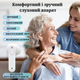 Слуховий апарат AIMED Hearing Aid NO-EARBUDS Series P18 з підключенням Bluetooth та кейсом для зарядки Білий - зображення 12