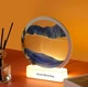 Настольная LED лампа ночник 3D Песочные часы/Движущийся песок с подсветкой сенсор USB - изображение 7