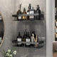 Настенный органайзер полка для ванной STORAGE RACK AND197 Черная 30х13х5,5 см - изображение 9