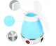 Складной электрочайник для путешествий Electric Kettle силиконовый 600 мл Голубой 220 В - изображение 11