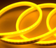 Світлодіодна стрічка LED NEON 0729 — жовта 5 м, гнучка, силіконова, живлення 12–220 В - зображення 1