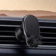 Автомобильный держатель для телефона Baseus Stable Gravitational Wireless Charging Car Mount Pro с беспроводной зарядкой 15W для крепления в воздуховоде (SUWX030001) Black - изображение 7