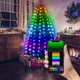 Світлодіодна гірлянда RGB від USB Nikola 10 ниток по 2 метри 400LED управління смартфоном Різнокольорова + пульт ДК - зображення 4