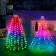 Світлодіодна гірлянда RGB від USB Nikola 10 ниток по 2 метри 400LED управління смартфоном Різнокольорова + пульт ДК - зображення 7