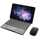 Клавиатура-подставка беспроводная Smart Keyboard + Мышка для Doogee T30 Max Ukr+Eng Black - изображение 6