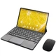 Клавиатура-подставка беспроводная Smart Keyboard + Мышка для Adronix Neo Tab 10 Ukr+Eng Black - изображение 2