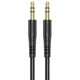Кабель HOCO UPA24 Smooth AUX audio cable, 1m, black - изображение 1