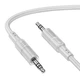 Кабель HOCO UPA27 Spirit transparent AUX audio cable, 1.2M, grey - изображение 2