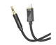 AUX кабель Hoco UPA30 Lightning to Jack 3.5 1m black - изображение 1