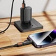 Адаптер HOCO UA32B iP male to C female display adapter Black - изображение 4
