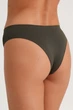 Трусики бесшовные в рубчик GIULIA Brasilian briefs RIB Khaki S/M Хаки - изображение 2