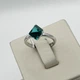Кільце срібне з кристалом Swarovski 18 2,26 г - зображення 1