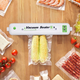 Домашний кухонный вакуумный упаковщик WRAPPER вакууматор продуктов Белый (VD-7372) - изображение 5