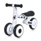 Биговел (велобег) детский трехколесный PROFI KIDS MBB 1013-4D с пено колесами EVA 6" и складной конструкцией, Черно-белый - изображение 3