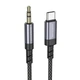 Кабель BOROFONE BL24 AUX Jack 3.5 to Type-C (1M) для Samsung/Xiaomi/Huawei/Meizu Чорний - зображення 1