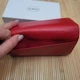 Женский классический кошелек красный из натуральной кожи w1-v кнопка 18.5×8.5 - изображение 9