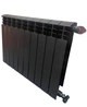 Биметаллический радиатор Hertz 500/100 Structural black - изображение 3