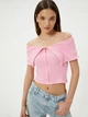Топ женский Koton 4SAL11062IK274 L Розовый (8684288576208) - изображение 4