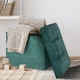 Пуф для хранения велюровый MVM TH-05 Зеленый (TH-05 GREEN) - изображение 8
