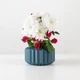 Ваза для цветов MVM MY HOME декоративная 7.5 см Синяя (DH-FLOWERS-08 DARK BLUE) - изображение 2