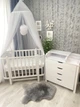 Комплект Дитяче ліжечко + Пеленальний Комод + Дитячий матрац Babymax Престиж (Білий) - зображення 4