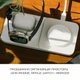 Бездротова зарядна станція Nomad Base One Max Qi2 3-in-1 Charging Hub (3rd Gen) Сріблястий (NM01563385) - зображення 2