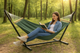 Двухместный гамак с планкой Hygge хаки XXL 200х150 WCG - изображение 9