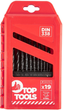 Zestaw wierteł Top Tools 1 - 10 mm 19 szt 60H719 (5902062060266) - obraz 3