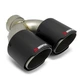 Насадка на глушник Akrapovic подвійна 65мм-235мм (ZB) | Карбонова насадка на вихлопну трубу - зображення 1
