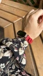 Ремешок кожаный с металлическим корпусом Mi Jobs Elegance GT для фитнес браслета Xiaomi Mi Band 3/4/5/6 Red + Gold Rose (mrk3812) - изображение 4
