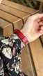 Ремешок кожаный с металлическим корпусом Mi Jobs Elegance GT для фитнес браслета Xiaomi Mi Band 3/4/5/6 Red + Gold Rose (mrk3812) - изображение 5
