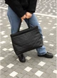 Сумка Shopper из экологичной кожи, водоотталкивающая, черная. - изображение 5