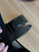 Ремень мужской кожаный автомат черный пояс из натуральной кожи 8490 - изображение 4