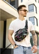 Сумка через плече бананка Sambag Flex Pro, поліестер, водовідштовхувальний, 30*17*15 см, принт "ABSTRACT" - зображення 10