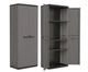 Багатофункціональна шафа пластикова Keter PIU Tall Cabinet 241540 сіра - изображение 3