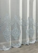 Тюль VR-Textil 1657т Грек-сетка с вышивкой и люрексом Молочный с серо-голубым 500х270 см (42-1116) - изображение 8