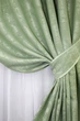 Комплект готовых штор VR-Textil Жаккард Sultan XO № 1147ш Светло-оливковый 100х290 см 2 шт (31-442) - изображение 4