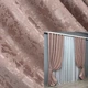 Комплект готовых штор VR-Textil Лен мрамор Pavliani VO № 1716ш пудровый 150х275 см 2 шт (33-0616) - изображение 1