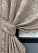 Комплект коротких штор VR-Textil Лен мрамор Pavliani VO № 1717ш серо-бежевый 130х170 см 2 шт (35-0343) - изображение 4