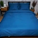 Комплект постельного белья Moon&Star Satin Premium «Deep Blue» Двоспальний 175х210 наволочки 4х70х70 (MS-820008514) - зображення 2