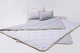 Комплект Goodnight.Store (Standart): Ковдра 140х200 + Подушка 40х60 Односпальний колір Сірий / Білий у смужку - изображение 1