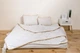 Комплект Goodnight.Store (Max): Ковдра 180х200 + Наматрасник 160х200 + Подушка 40х60 2шт. Двохспальний колір Білий - изображение 2