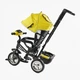 Велосипед-коляска с родительской ручкой BestTrike 6588/62-119 с музыкальной фарой, колеса пена, Желто-черный - изображение 3
