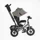 Велосипед-коляска з батьківською ручкою BestTrike 3390-35-723 фара з USB та Bluetooth, надувні колеса, Сірий "Фігури" - зображення 2