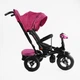 Велосипед-коляска з батьківською ручкою BestTrike 6088 F–701-16 поворотне сидіння, надувні колеса, Рожевий - зображення 2