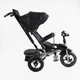 Велосипед-коляска з батьківською ручкою BestTrike 6088 F–695-12 поворотне сидіння, надувні колеса, Чорний візерунок - зображення 2